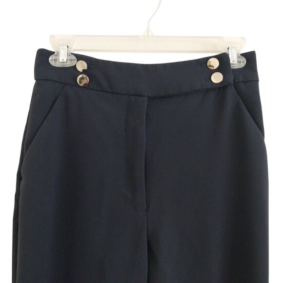 H&M Cigarette Style Sailor Trousers With Vintage Vibe Womens Size 4 Gently Used - Picture 2 of 6